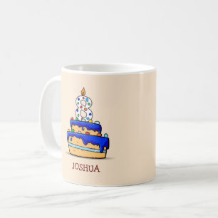 Junge 8. Geburtstag, 8. Geburtstag auf Sweet Blue Kaffeetasse