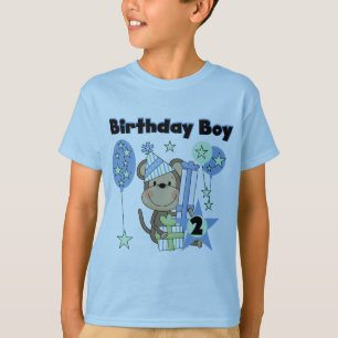 Junge Affe mit Geschenken 2. Geburtstagsgeschenke T-Shirt