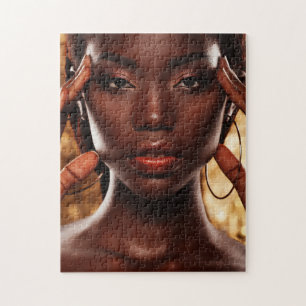 junge afrikanische Lady Puzzle