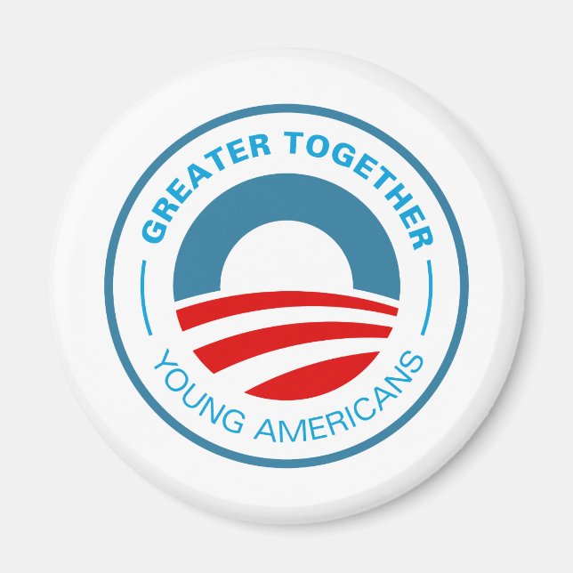 Junge Amerikaner für Obama Magnet (Vorne)
