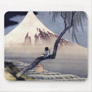 Junge auf dem Fujisan, Hokusai Mousepad