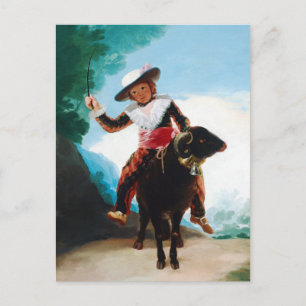 Junge auf einem Ram Francisco José de Goya Postkarte