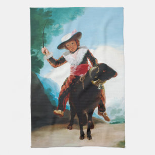 Junge auf einem Widder Francisco José de Goya Handtuch