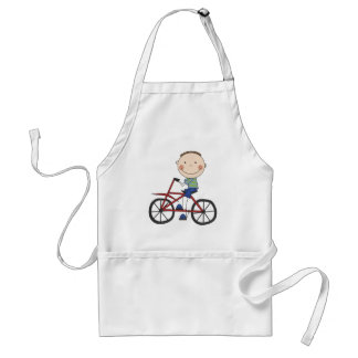 Junge auf Fahrrad-T-Shirts und Geschenken Schürze