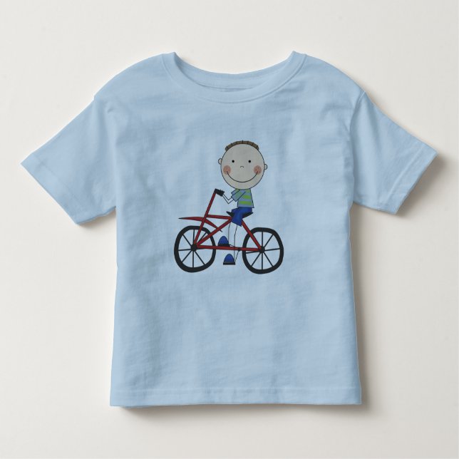 Junge auf Fahrrad Tshirts und Geschenke (Vorderseite)
