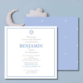 Junge Babynahrung Zeremonie Hebräischer jüdischer  Einladung