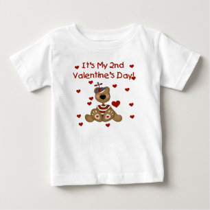Junge Bären 2. Valentinstag Baby T-shirt