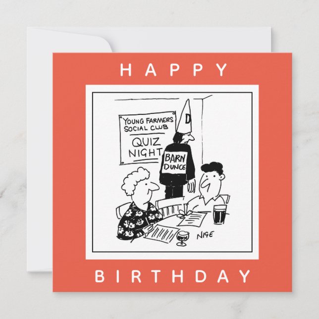 Junge Bauern haben einen ruhigen nächtlichen Carto Karte (Vorderseite)