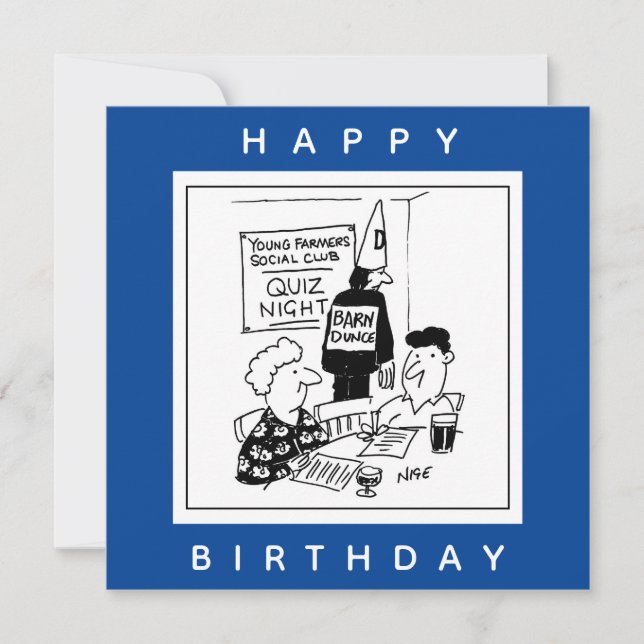 Junge Bauern haben einen ruhigen nächtlichen Carto Karte (Vorderseite)