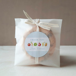 Junge Bauern Markt Gemüse Geburtstag Runder Aufkleber