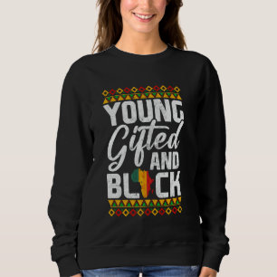 Junge, begabte und schwarze afrikanische Geschicht Sweatshirt