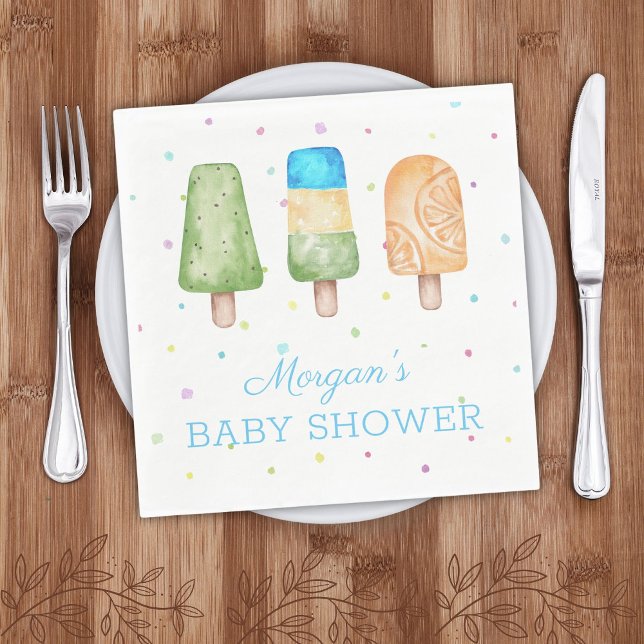 Junge Bereit zum Pop Sommer Baby Dusche Serviette (Von Creator hochgeladen)