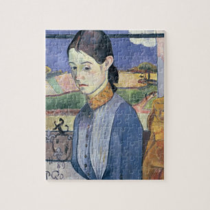 Junge bretonische Frau, 1889 (Öl auf Leinwand) Puzzle