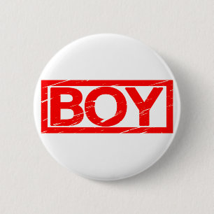 Junge Briefmarke Button