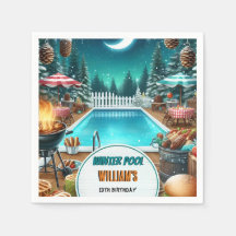 Junge bruh Barbeque Winter Pool Party 13. Geburtst