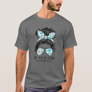 Junge Bun wir werden gehört werden Millionen Krank T-Shirt