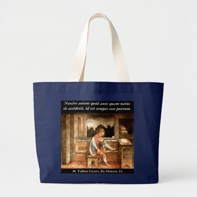 Junge Cicero-Tasche Jumbo Stoffbeutel (Vorne)