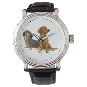 Junge Dackel-Hundeuhr Armbanduhr