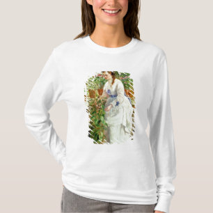 Junge Dame in einem Konservatorium T-Shirt