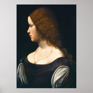 Junge Dame - Leonardo da Vinci Fine Art Poster