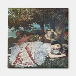 Junge Damen am Seine-Ufer (Sommer) Magnet