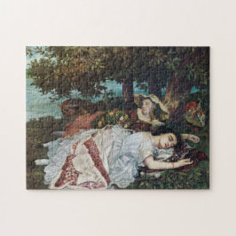 Junge Damen am Seine-Ufer (Sommer) Puzzle