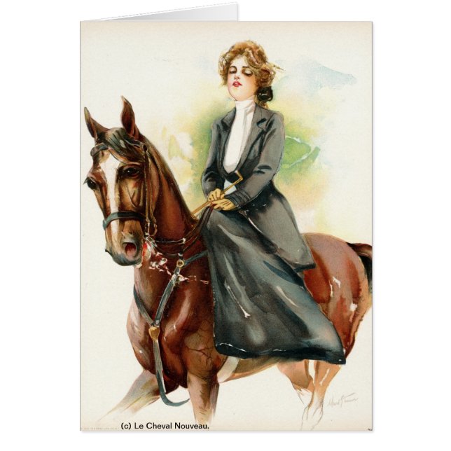 Junge Damereiten Sidesaddle (Vorne)