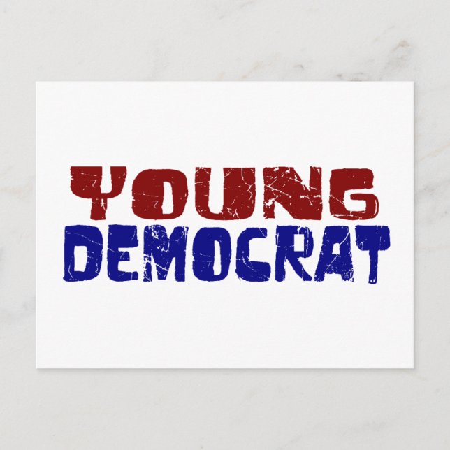 Junge Demokrat Postkarte (Vorderseite)