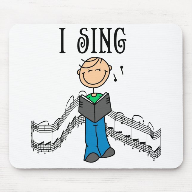 Junge, der Mauspad singt (Vorne)