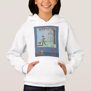 Junge, die Blätter hoodie