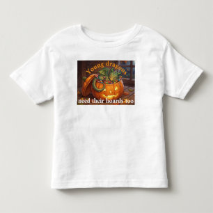 Junge Drachen brauchen ihre Hort auch zu Halloween Kleinkind T-shirt