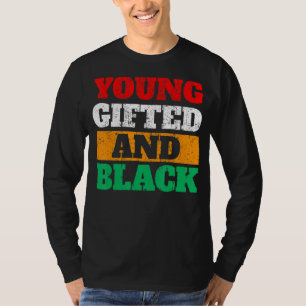 Junge Ed und schwarzer Stolz Afrikanische Geschich T-Shirt