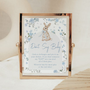 Junge eine sonnige Baby-Dusche sagt kein Baby-Zeic Poster