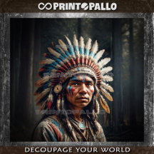 Junge einheimische amerikanische Ureinwohner in tr