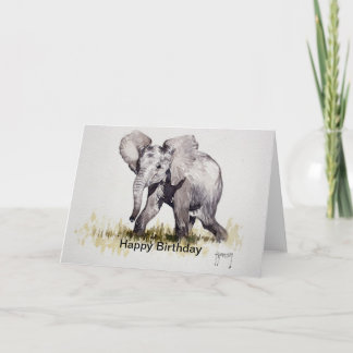 Junge Elefant-alles- Gute zum Geburtstagkarte Karte