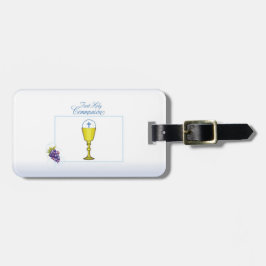 Junge Erste Kommune, Chalice mit Gastgeber und Tra Gepäckanhänger