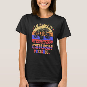 Junge Erster Schultag Ich bin bereit, die Vorschul T-Shirt
