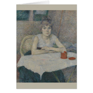 Junge Frau an einem Tisch von Henri Toulouse-Lautr