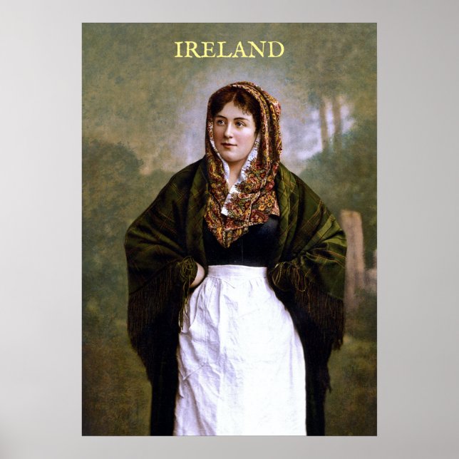 Junge Frau aus Irland (1890) Poster (Vorne)