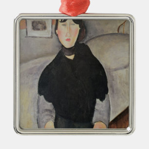 Junge Frau der Leute Ornament Aus Metall