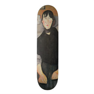 Junge Frau der Leute Skateboard