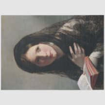 Junge Frau hat in Träumen verloren (Lesen eines Bu