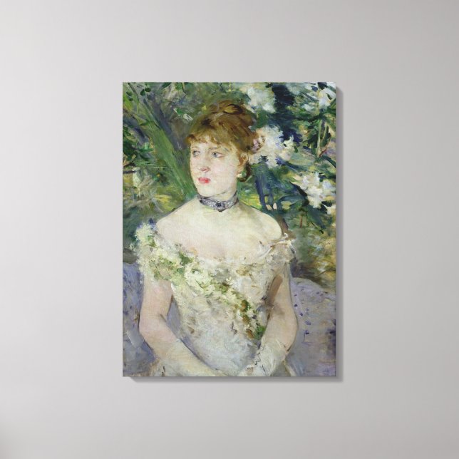 Junge Frau in einem Ballkleid, 1879 Leinwanddruck (Vorderseite)