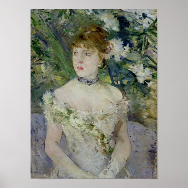 Junge Frau in einem Ballkleid, 1879 Poster (Vorne)