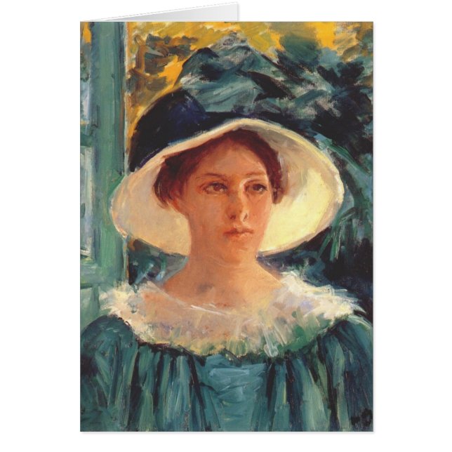 Junge Frau in Grün, Outdoors in der Sonne c. 1914 (Vorne)