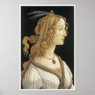 Junge Frau in Mythologischem Gewand, c. 1480-85 Poster