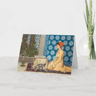 Junge Frau lesend Osman Hamdi Bey Karte