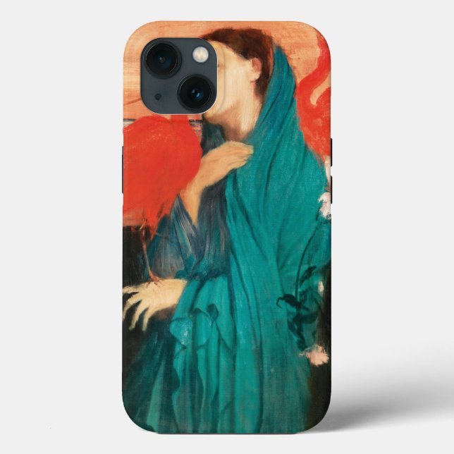 Junge Frau mit Ibis Fine Art von Edgar Degas Case-Mate iPhone Hülle (Rückseite)