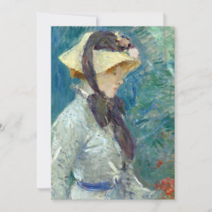 Junge Frau mit Strohhut   Berthe Morisot