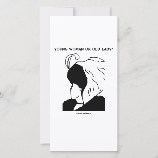 Junge Frau oder alte Dame? (optische Illusion) (Vorderseite)